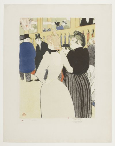 At the Moulin Rouge, La Goulue and Her Sister by Henri de Toulouse Lautrec